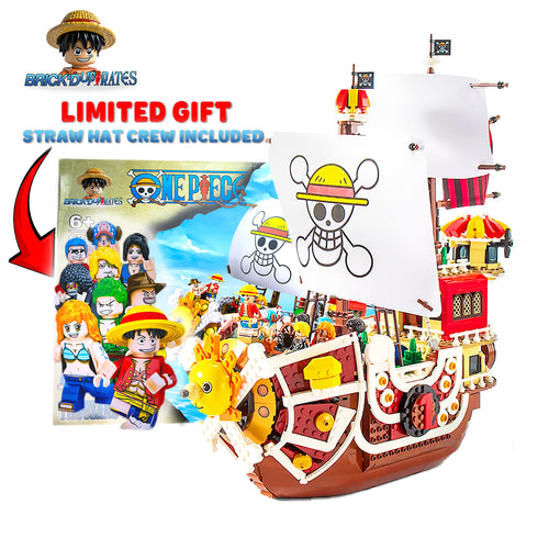 Thousand Sunny + Straw Hat Crew Minifigs (Limited Offer)