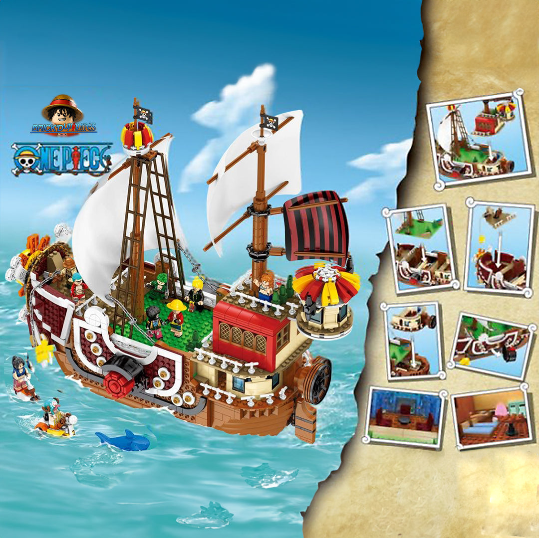 Thousand Sunny + Straw Hat Crew Minifigs (Limited Offer)