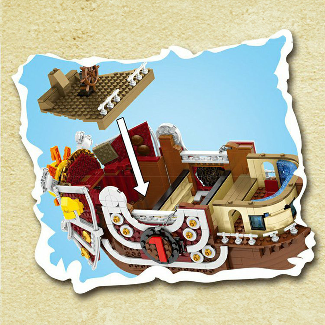 Thousand Sunny + Straw Hat Crew Minifigs (Limited Offer)